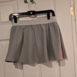 Adidas Gray Tennis Skirt with Papaya Trim